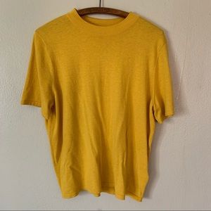 Mint Velvet Mustard Knit Blouse sz 12